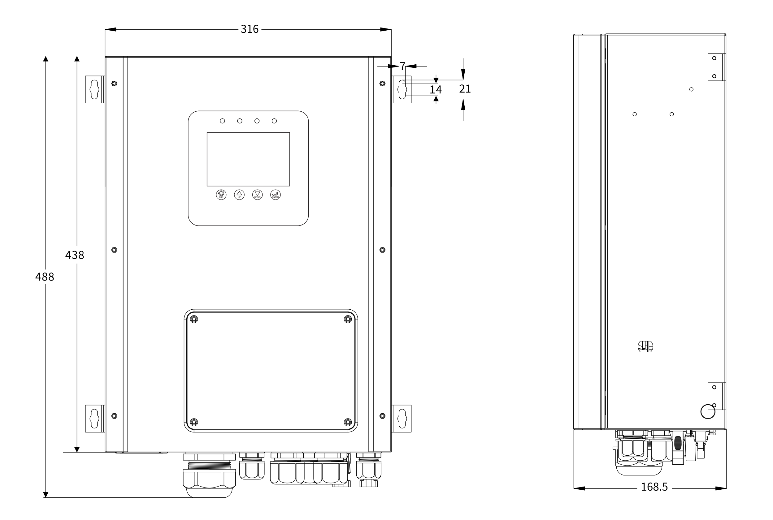 Гібридний інвертор Sako NEW 6KW-SK-SM 0066H ip65, 6кВт, 1фаза