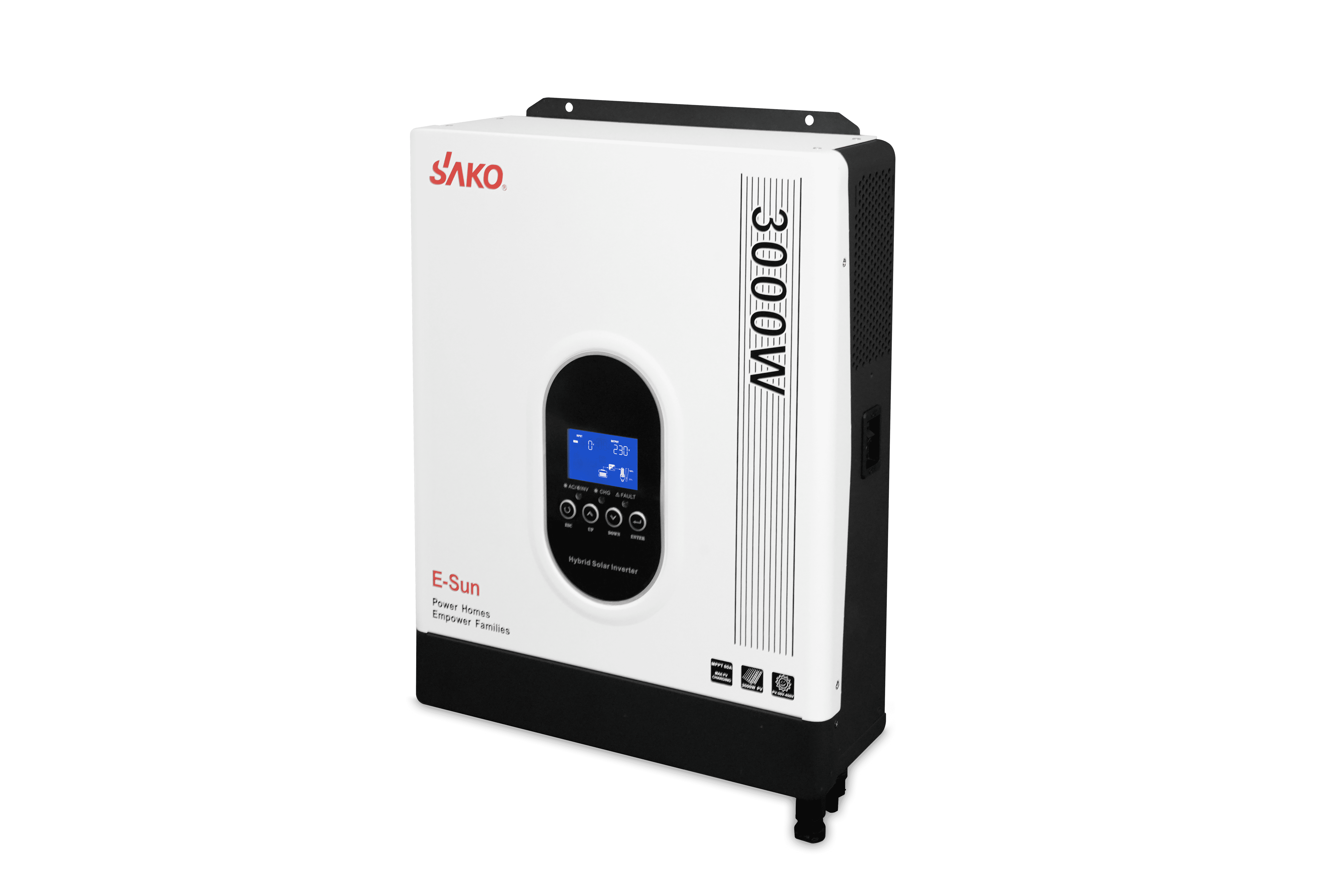 Гібридний інвертор Sako E-SUN 3кВт v2, 1фаза
