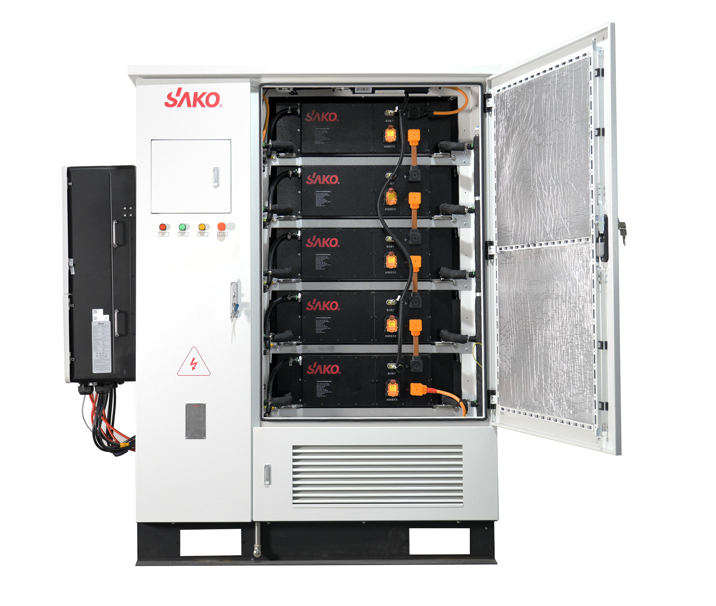 C&I Sako ESS: inverter 125kW-H1P3 & LiFePO4 261kW*h